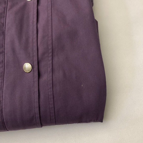 Sears Classic Purple All-Weather Hooded Parka Jacket Large - Picture 13 of 13